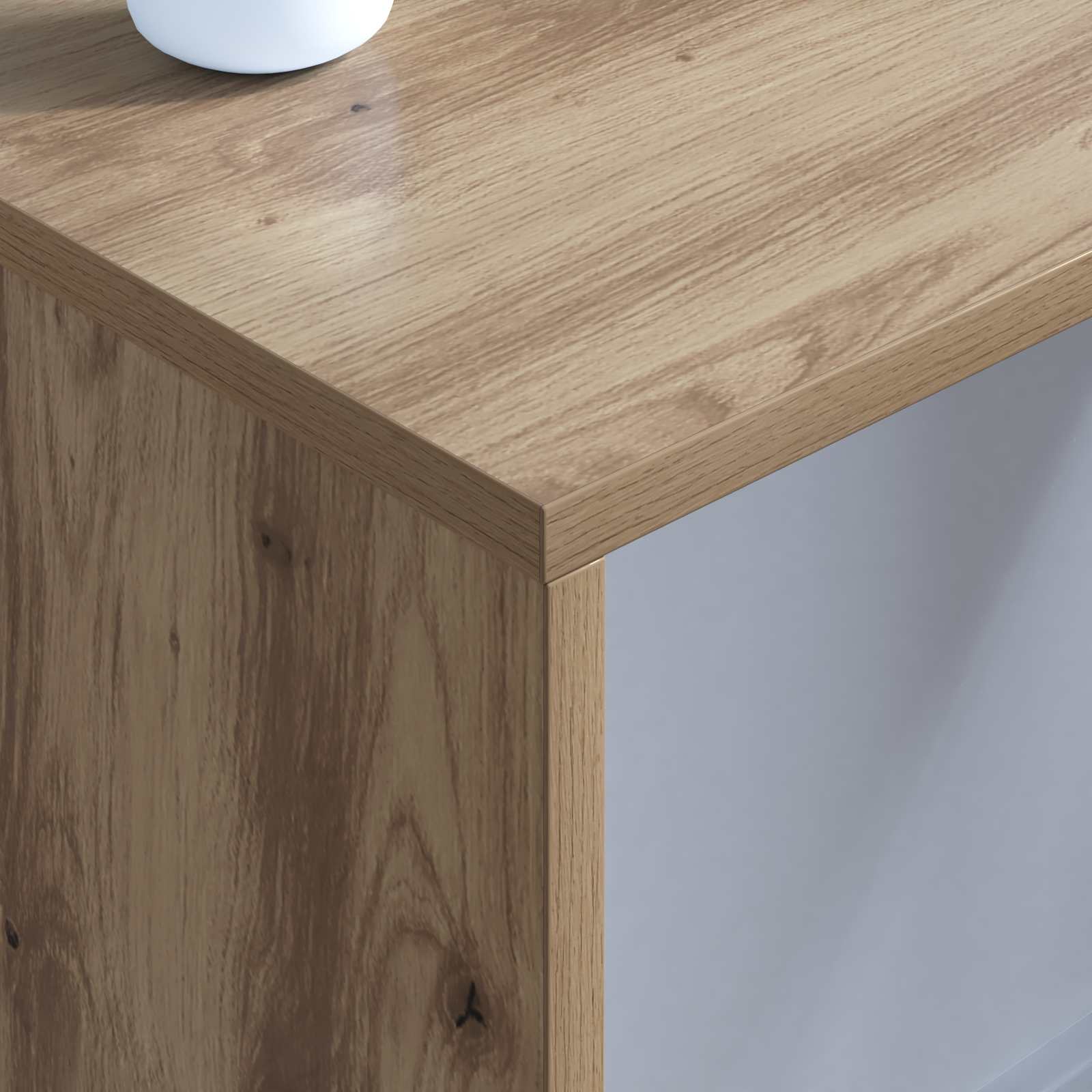 Aan de muur bevestigd bureau Artisan Eiken 80 x 45 x 30 cm