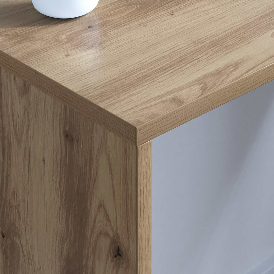 Aan de muur bevestigd bureau Artisan Eiken 80 x 45 x 30 cm