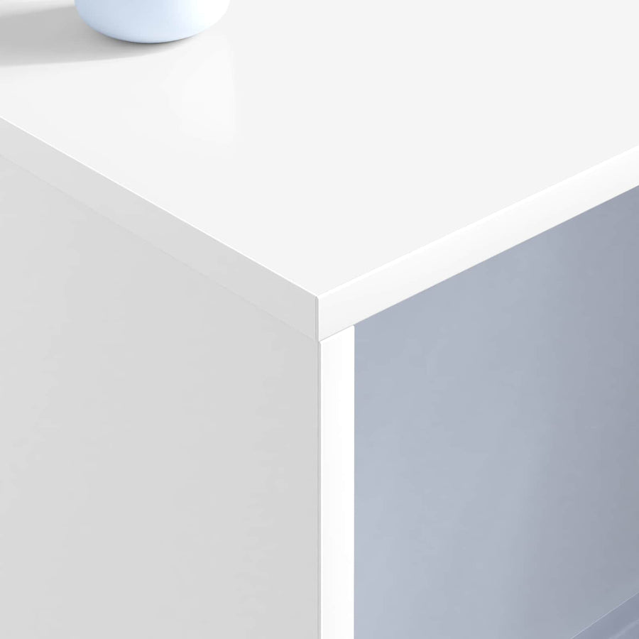 Aan de muur bevestigd bureau Wit 100 x 45 x 30 cm Bewerkt hout