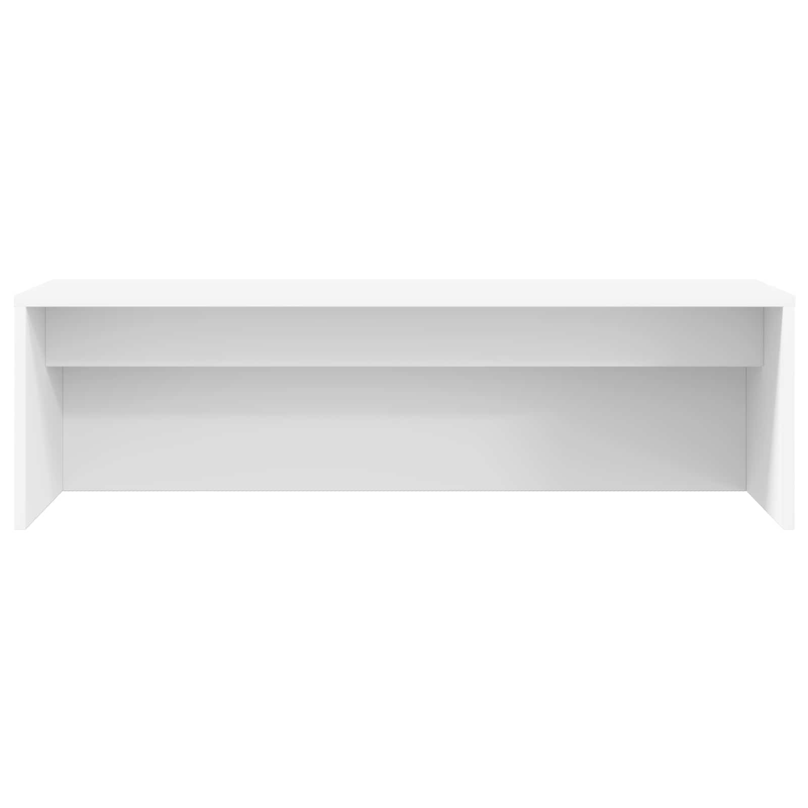 Aan de muur bevestigd bureau Wit 100 x 45 x 30 cm Bewerkt hout