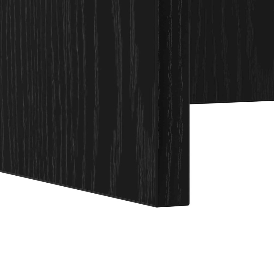 Aan de muur bevestigd bureau Zwart Eiken 100 x 45 x 30 cm