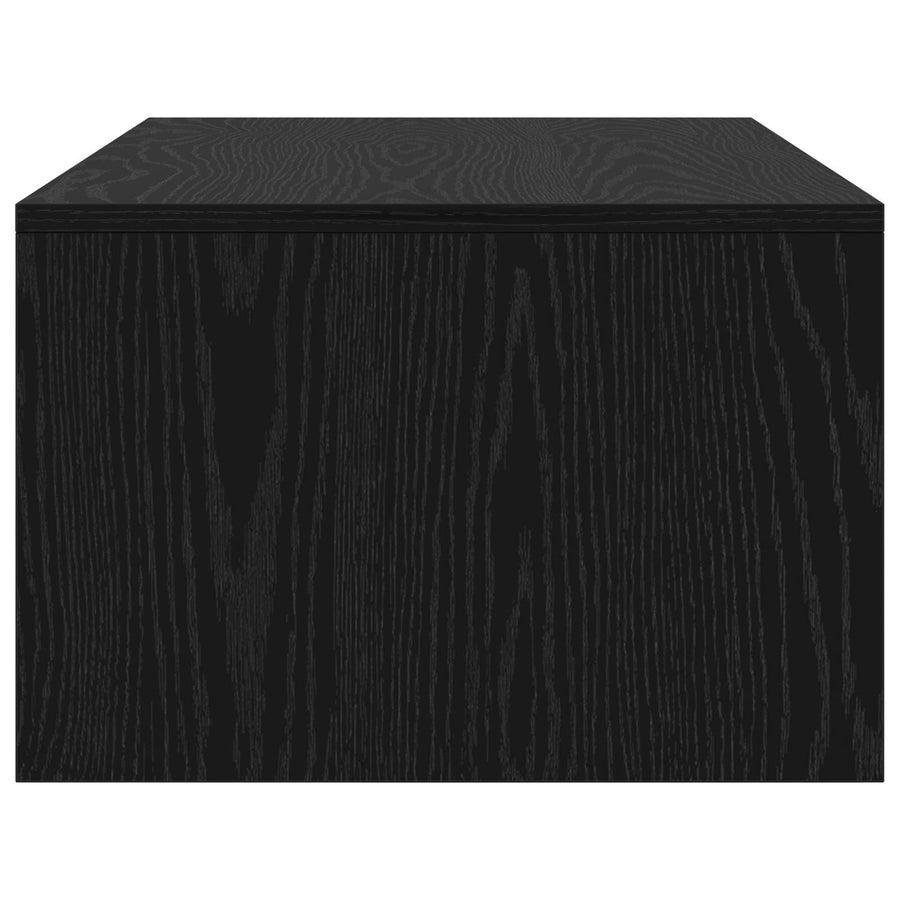 Aan de muur bevestigd bureau Zwart Eiken 100 x 45 x 30 cm