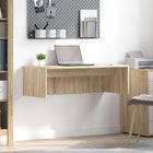 Wall Desk Sonoma Oak 100 x 45 x 30 cm Engineered Wood