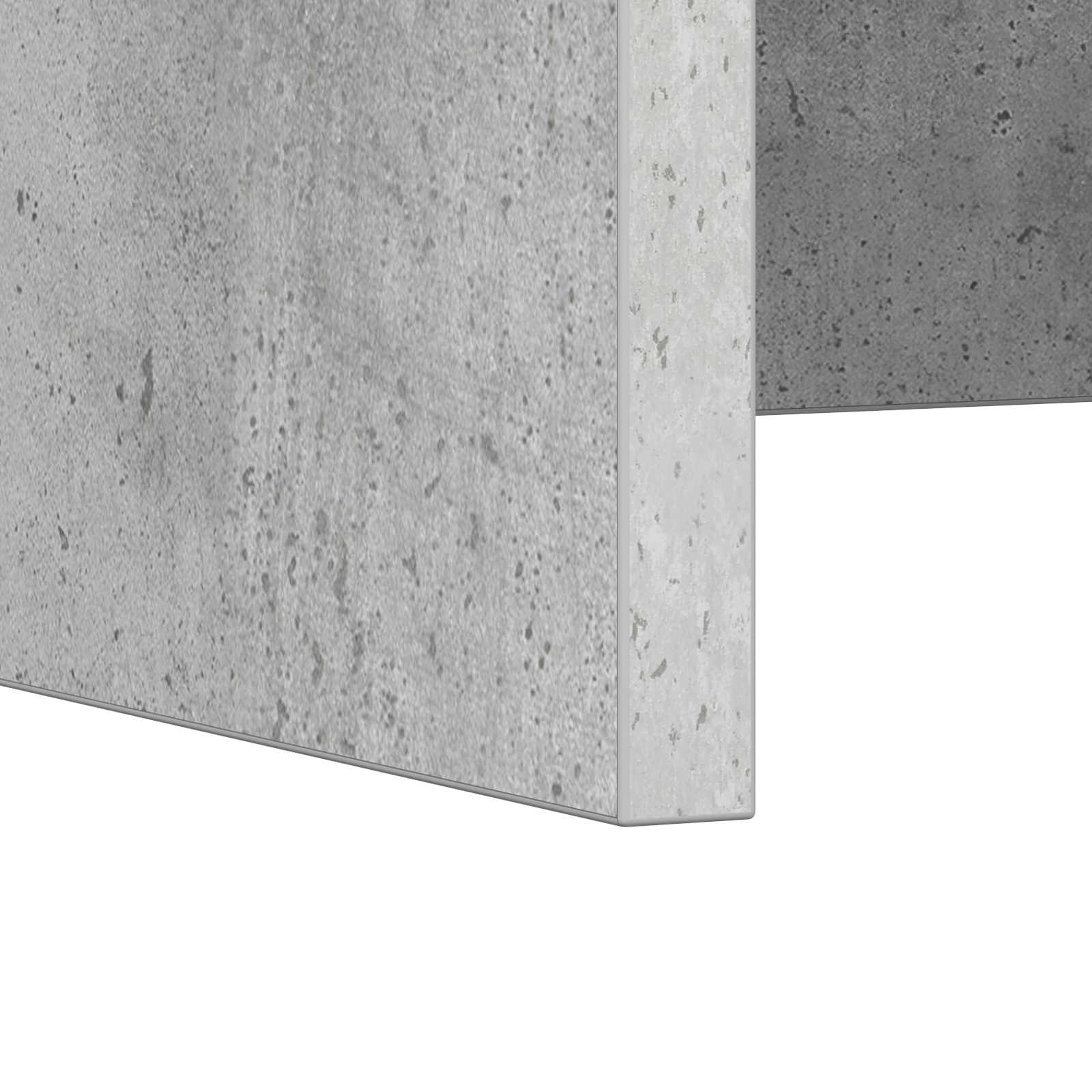 Aan de muur bevestigd bureau Beton Grijs 100 x 45 x 30 cm