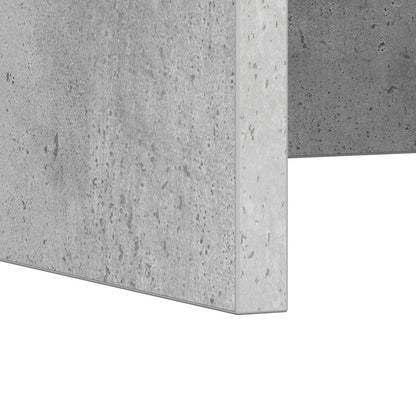 Aan de muur bevestigd bureau Beton Grijs 100 x 45 x 30 cm