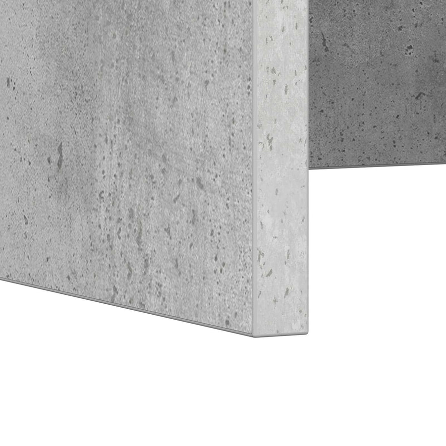 Aan de muur bevestigd bureau Beton Grijs 100 x 45 x 30 cm