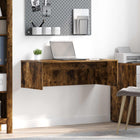 Wall desk Smoked oak 100 x 45 x 30 cm Engineered wood