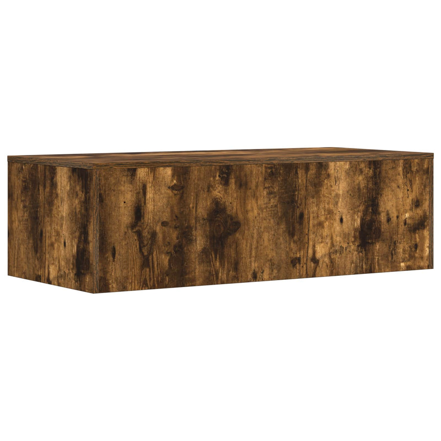 Aan de muur bevestigd bureau Gerookt eiken 100 x 45 x 30 cm
