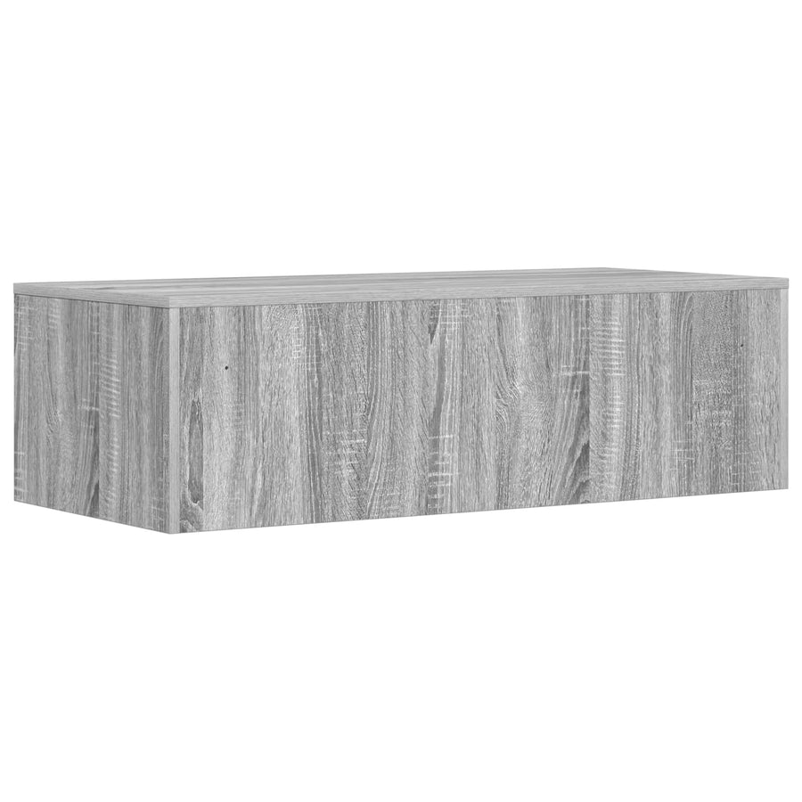 Aan de muur bevestigd bureau Grijs Sonoma 100 x 45 x 30 cm