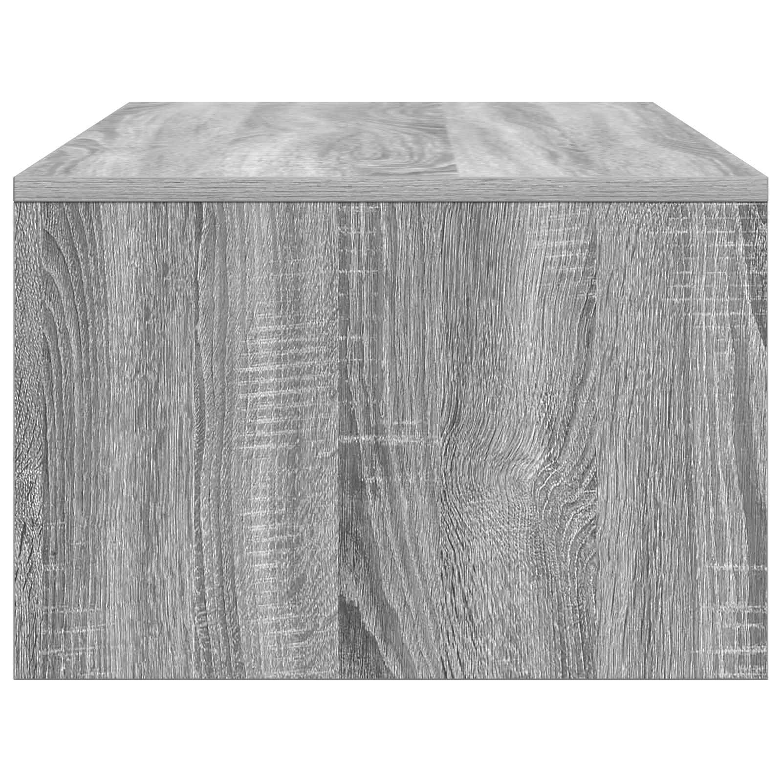 Aan de muur bevestigd bureau Grijs Sonoma 100 x 45 x 30 cm