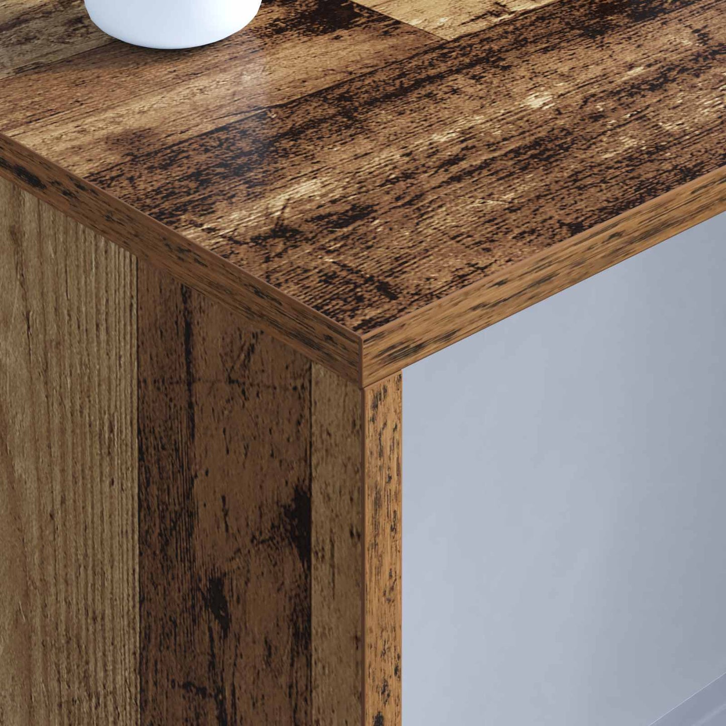Aan de muur bevestigd bureau Oud Hout 100 x 45 x 30 cm