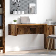 Wandbureau 100x45x30 cm bewerkt hout oud hout