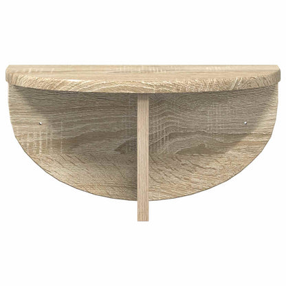 Wandplank 2 pcs Sonoma Eiken 38 x 19 x 19 cm Bewerkt hout