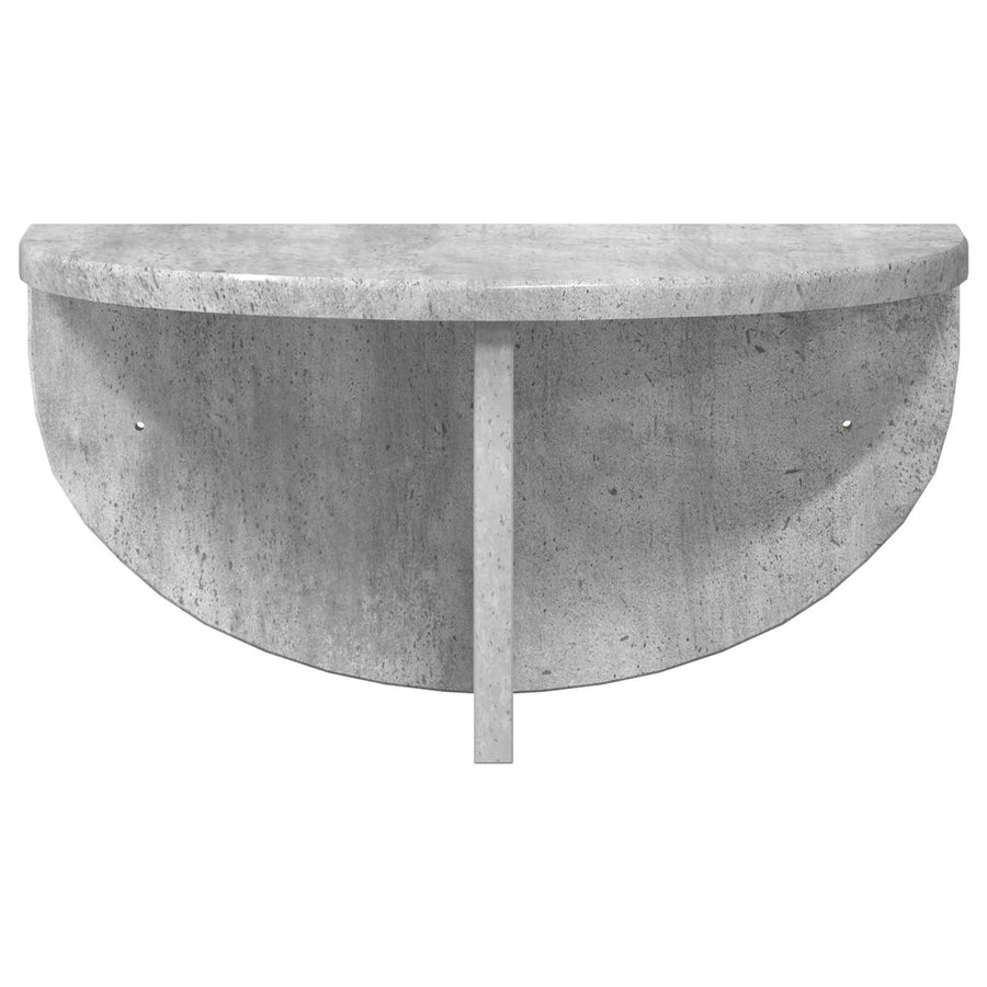 Wandplank Beton Grijs 38 x 19 x 19 cm Bewerkt hout