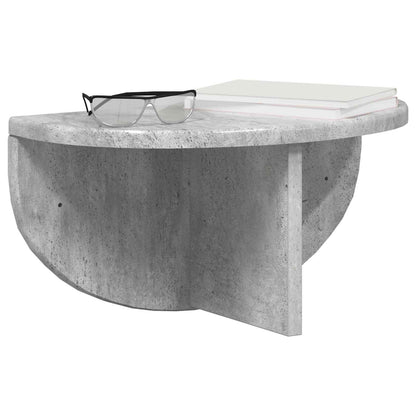 Wandplank Beton Grijs 38 x 19 x 19 cm Bewerkt hout