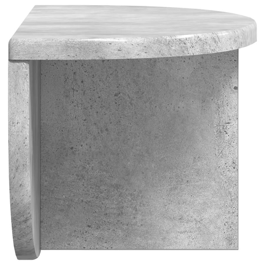 Wandplank Beton Grijs 38 x 19 x 19 cm Bewerkt hout