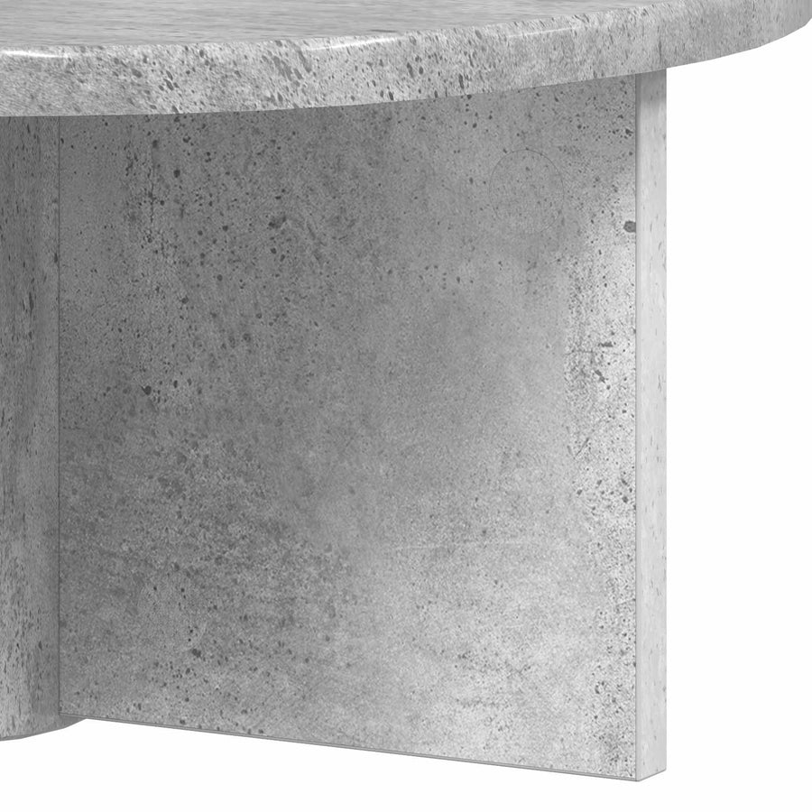 Wandplank 2 pcs Beton Grijs 38 x 19 x 19 cm Bewerkt hout