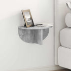 Wall Shelf 2 pcs Concrete Grey 38 x 19 x 19 cm Engineered Wood