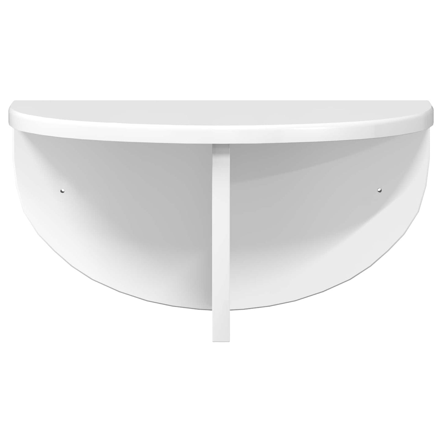Wandplank 2 pcs Hoogglans wit 38 x 19 x 19 cm Bewerkt hout