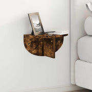 Wandplank 38x19x19 cm gerookt eiken (2 stuks)