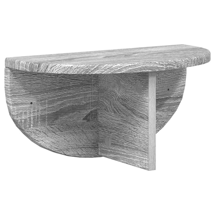 Wandplank 2 pcs Grijs Sonoma 38 x 19 x 19 cm Bewerkt hout