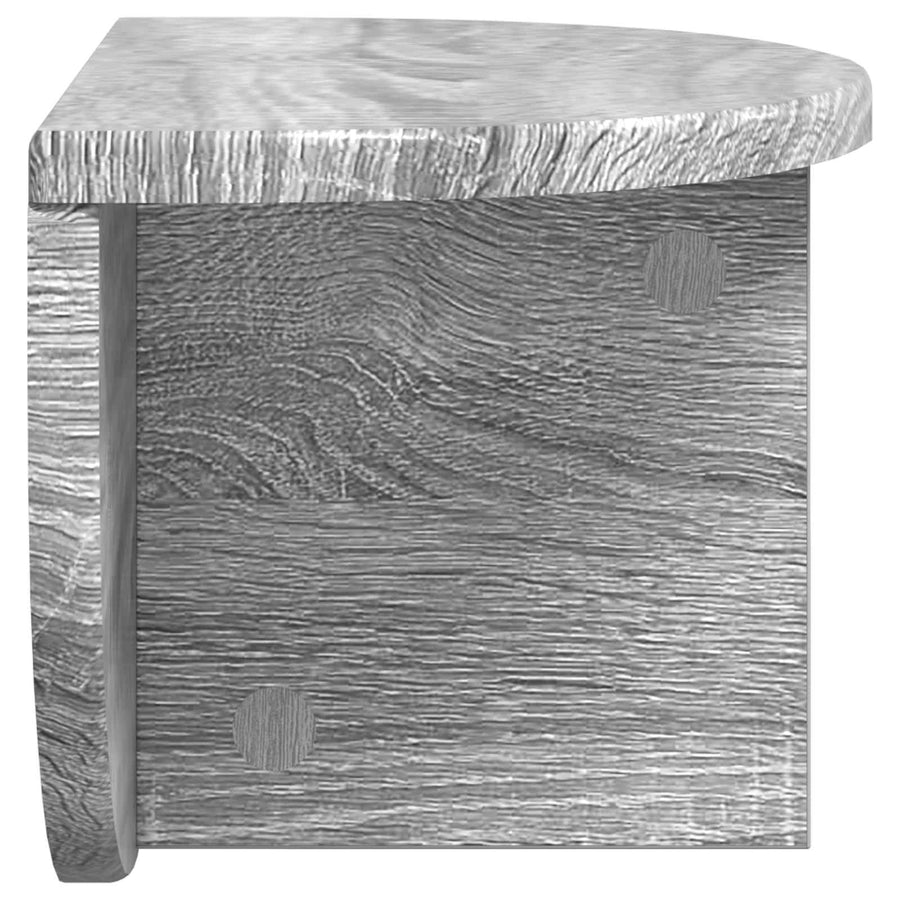 Wandplank 2 pcs Grijs Sonoma 38 x 19 x 19 cm Bewerkt hout