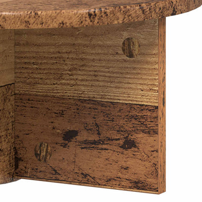 Wandplank Wandgemonteerd Oudhout 38 x 19 x 19 cm Bewerkt hout