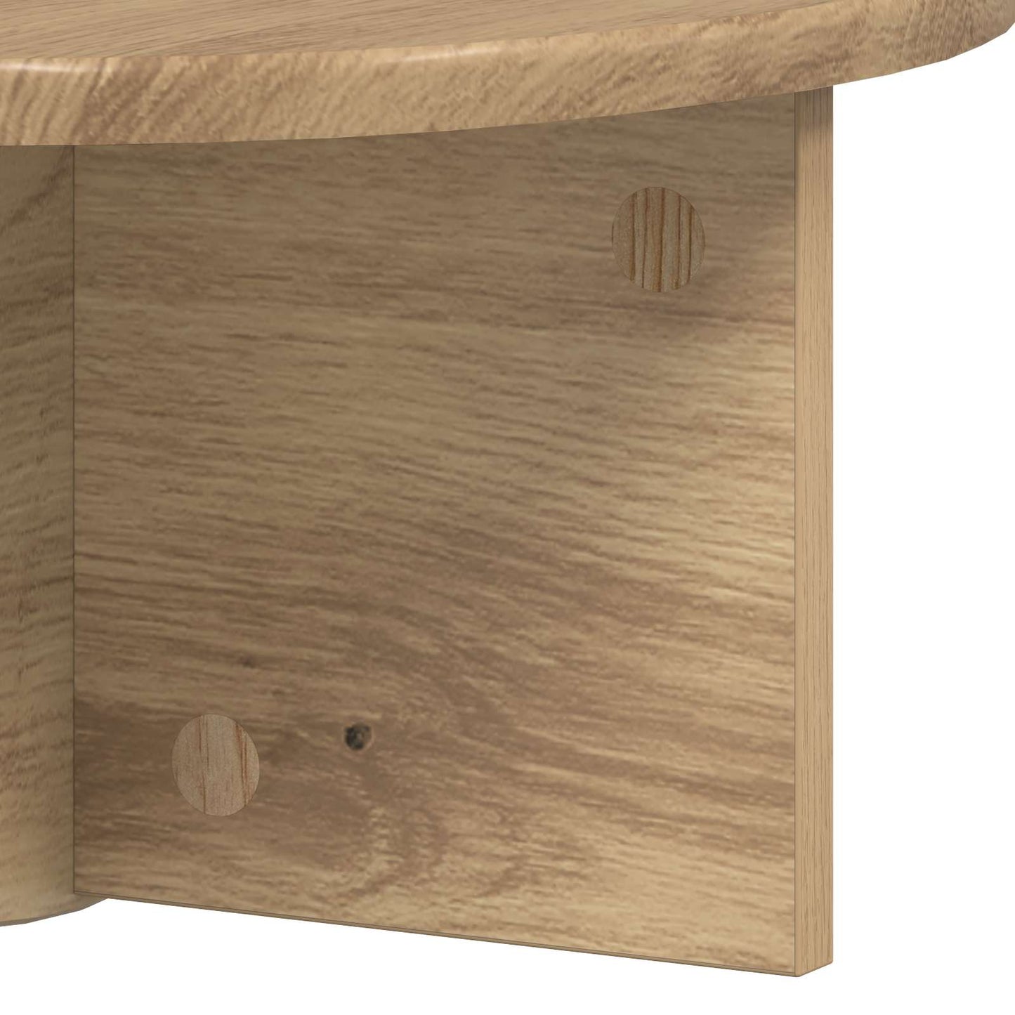 Wandplank Artisan Eiken 38 x 19 x 19 cm Bewerkt hout