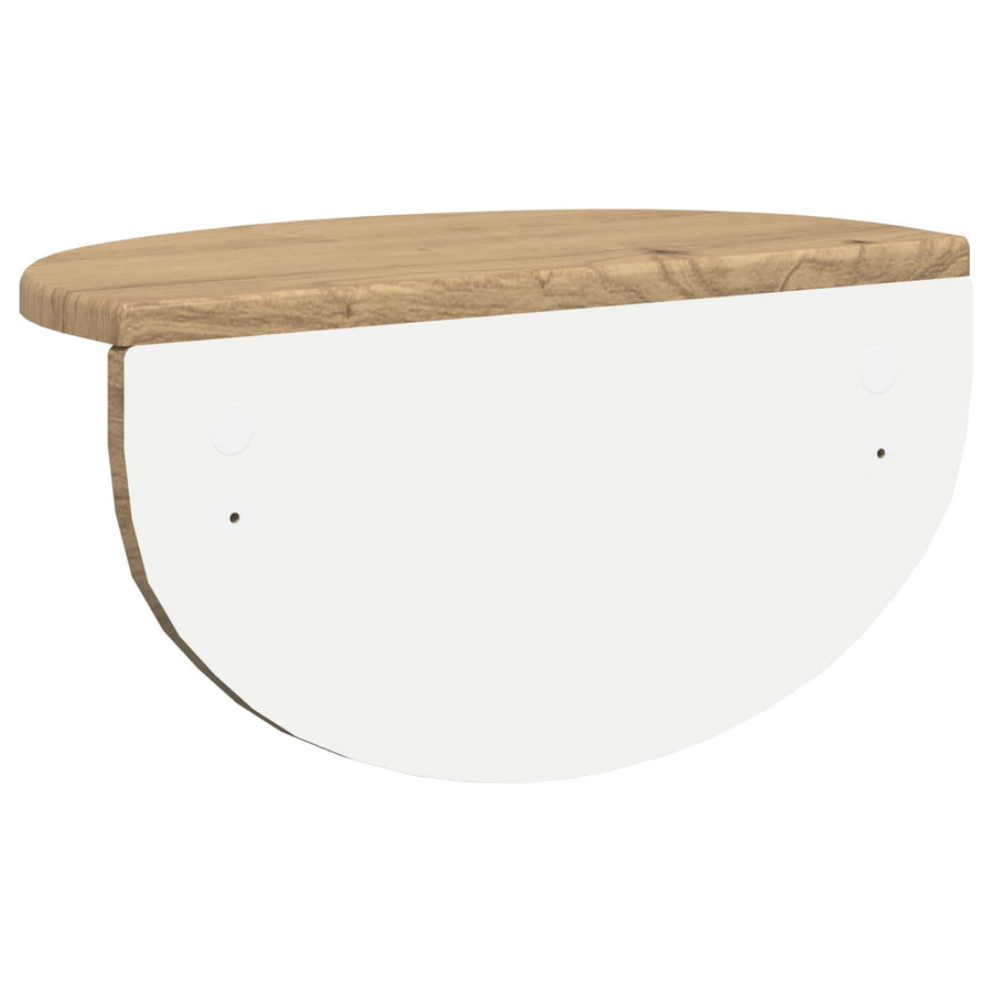 Wandplank Artisan Eiken 38 x 19 x 19 cm Bewerkt hout