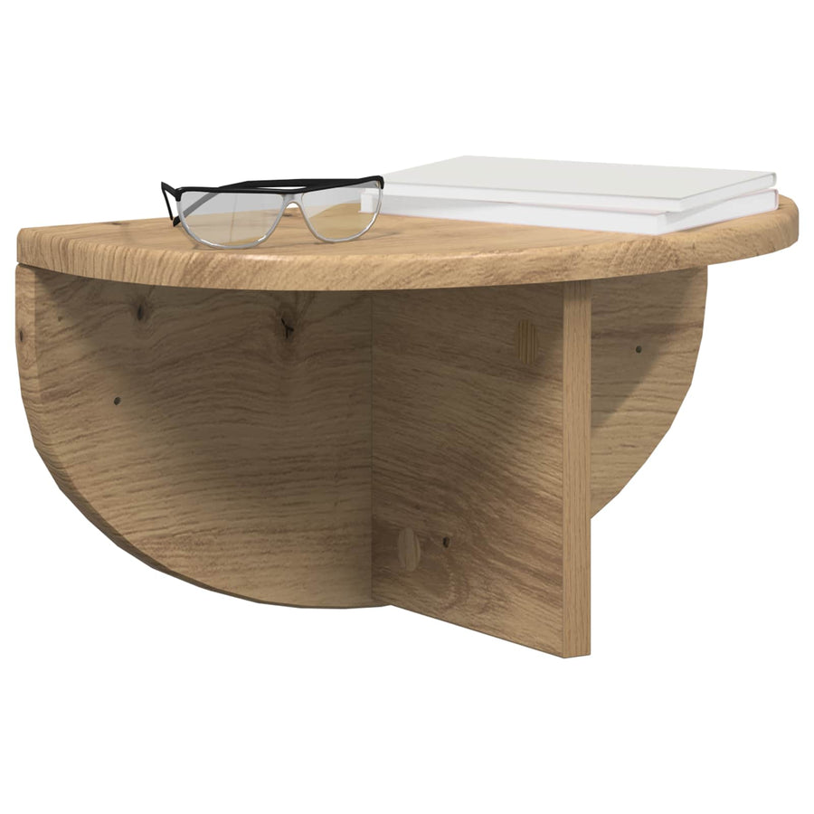 Wandplank Artisan Eiken 38 x 19 x 19 cm Bewerkt hout