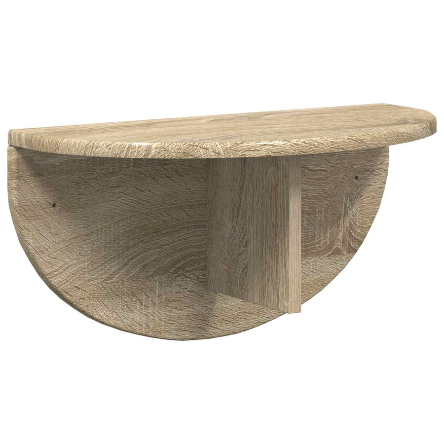 Wandplank 2 pcs Sonoma Eiken 38 x 19 x 19 cm Bewerkt hout