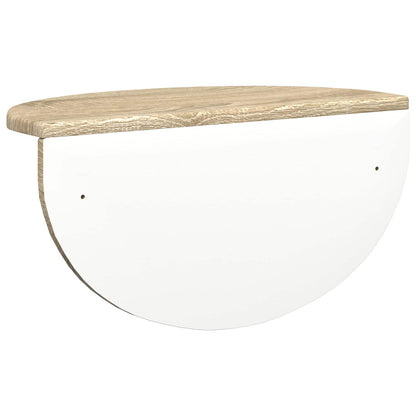 Wandplank 2 pcs Sonoma Eiken 38 x 19 x 19 cm Bewerkt hout