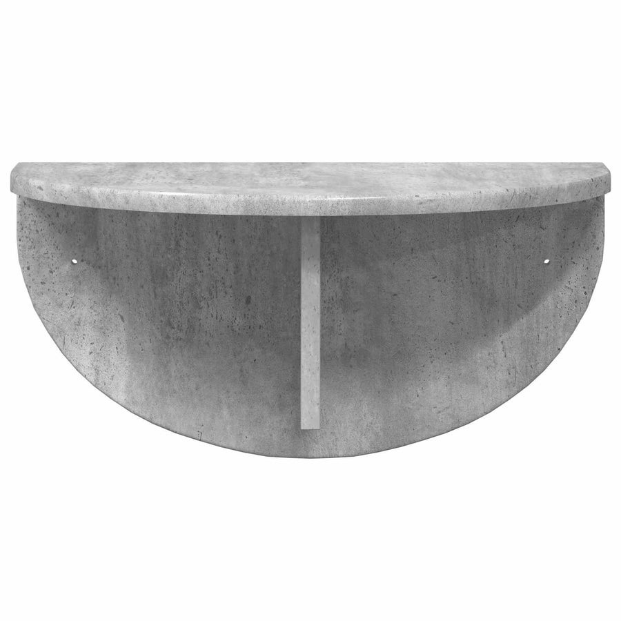 Wandplank Beton Grijs 38 x 19 x 19 cm Bewerkt hout