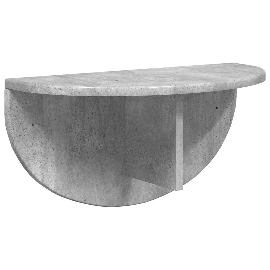 Wandplank 2 pcs Beton Grijs 38 x 19 x 19 cm Bewerkt hout