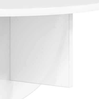 Wandplank 2 pcs Hoogglans wit 38 x 19 x 19 cm Bewerkt hout