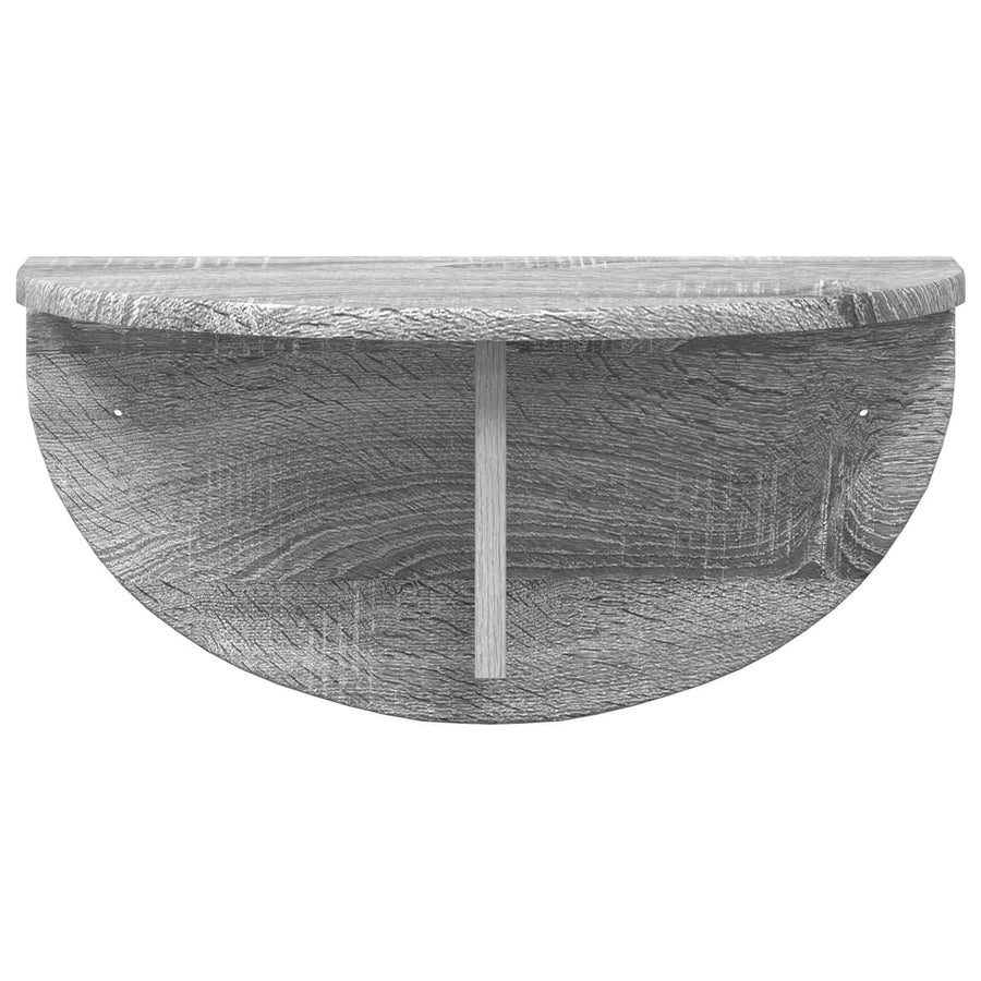 Wandplank Grijs Sonoma 38 x 19 x 19 cm Bewerkt hout