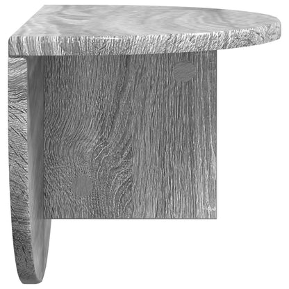 Wandplank Grijs Sonoma 38 x 19 x 19 cm Bewerkt hout
