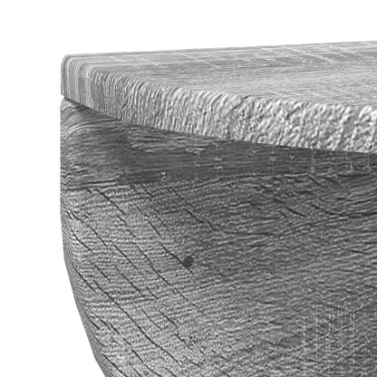 Wandplank 2 pcs Grijs Sonoma 38 x 19 x 19 cm Bewerkt hout