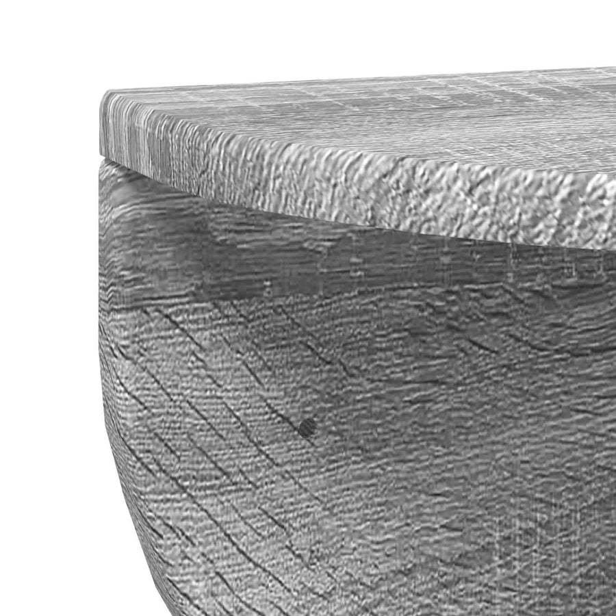 Wandplank 2 pcs Grijs Sonoma 38 x 19 x 19 cm Bewerkt hout