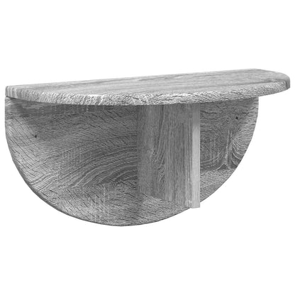 Wandplank 2 pcs Grijs Sonoma 38 x 19 x 19 cm Bewerkt hout