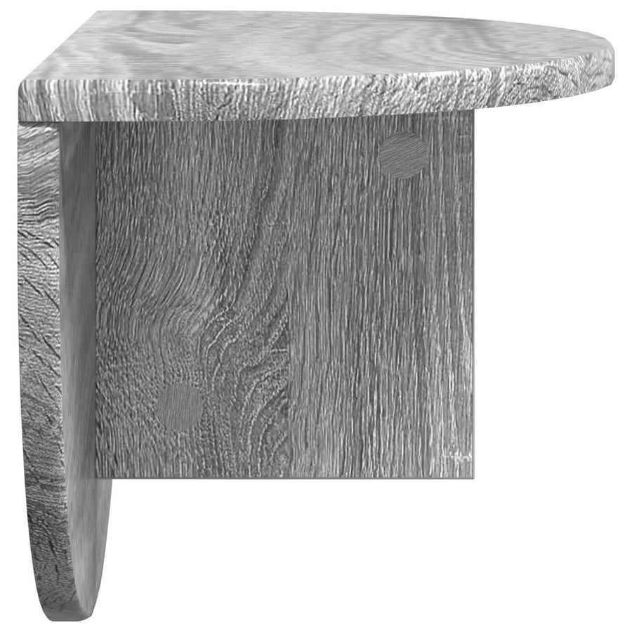 Wandplank 2 pcs Grijs Sonoma 38 x 19 x 19 cm Bewerkt hout