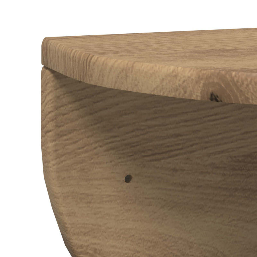 Wandplank Artisan Eiken 38 x 19 x 19 cm Bewerkt hout