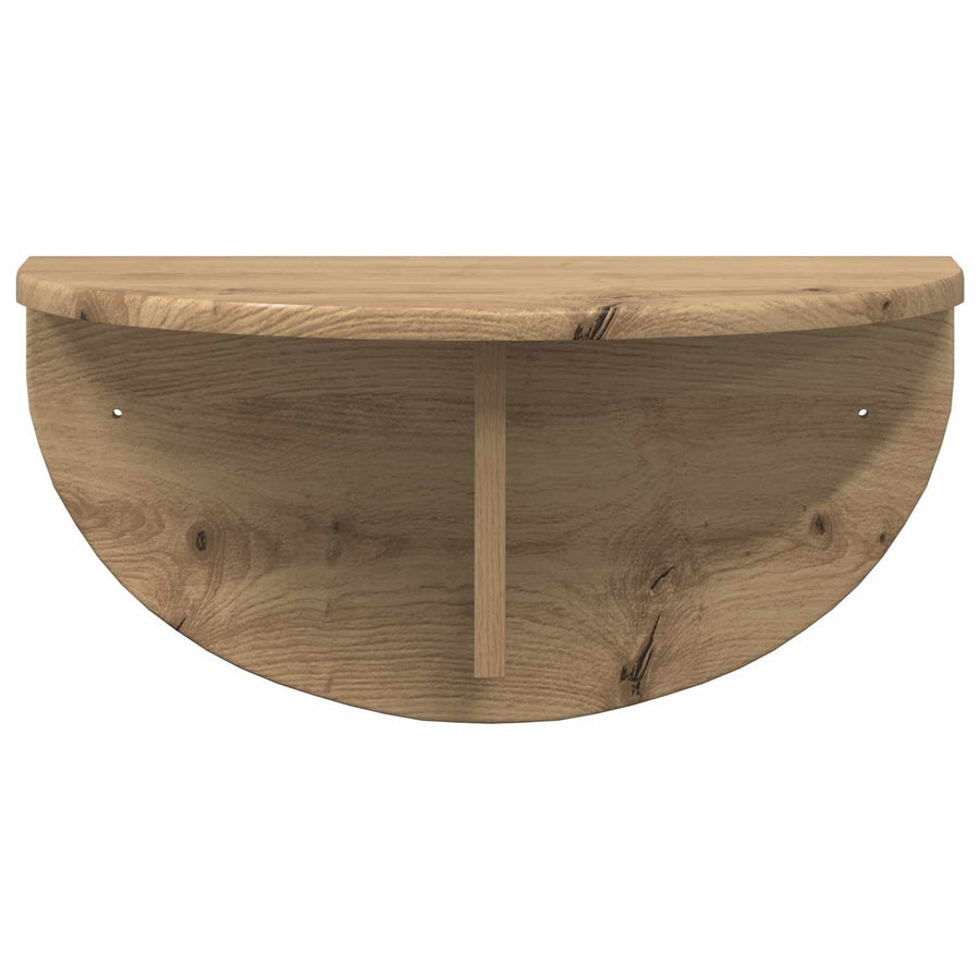Wandplank 2 pcs Artisan Eiken 38 x 19 x 19 cm Bewerkt hout