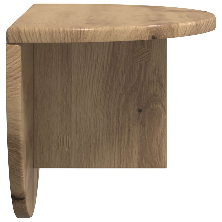 Wandplank 2 pcs Artisan Eiken 38 x 19 x 19 cm Bewerkt hout