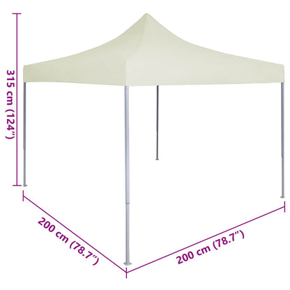 Partytent Crème 200 x 200 x 315 cm Oxford Stof