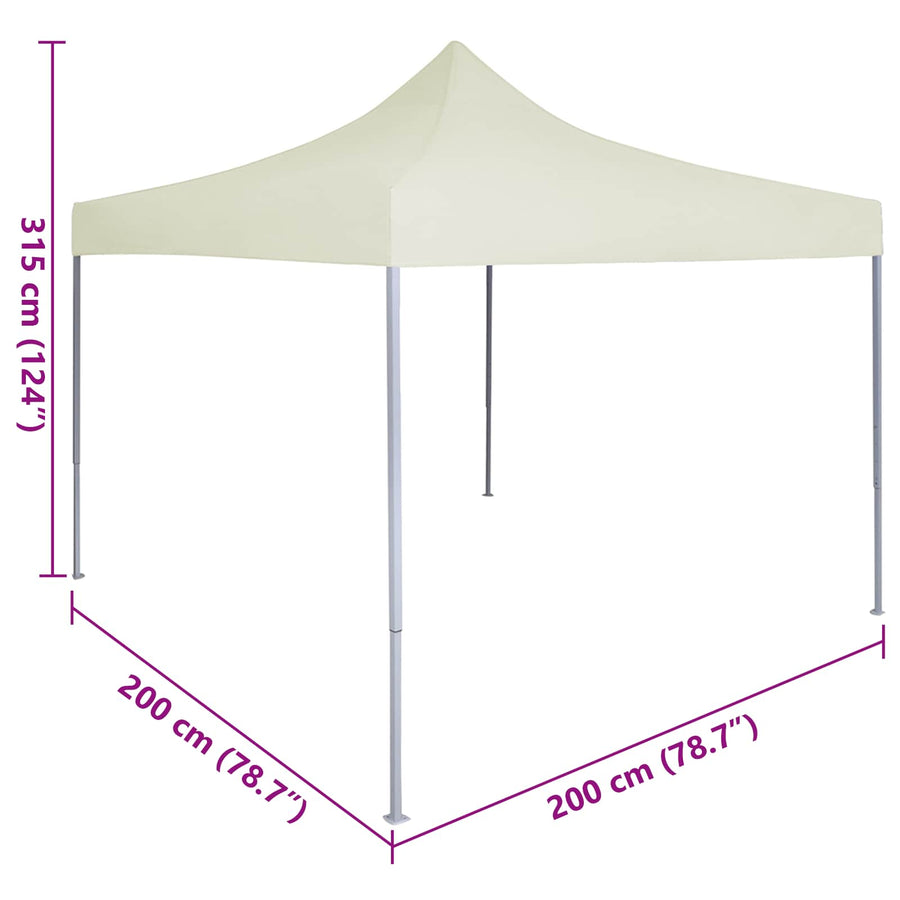 Partytent Crème 200 x 200 x 315 cm Oxford Stof
