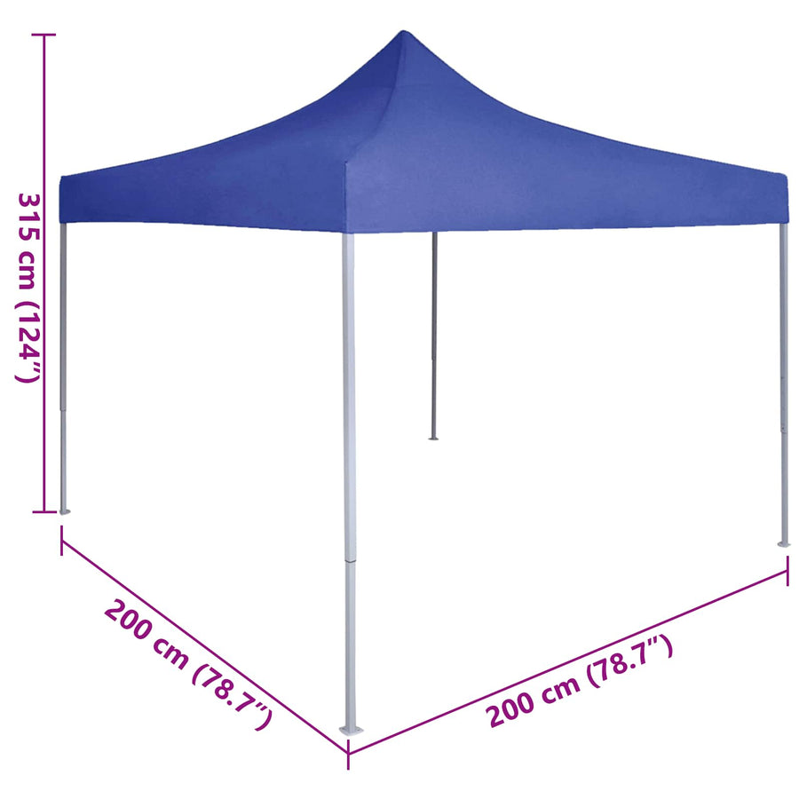 Partytent Blauw 200 x 200 x 315 cm Oxford Stof