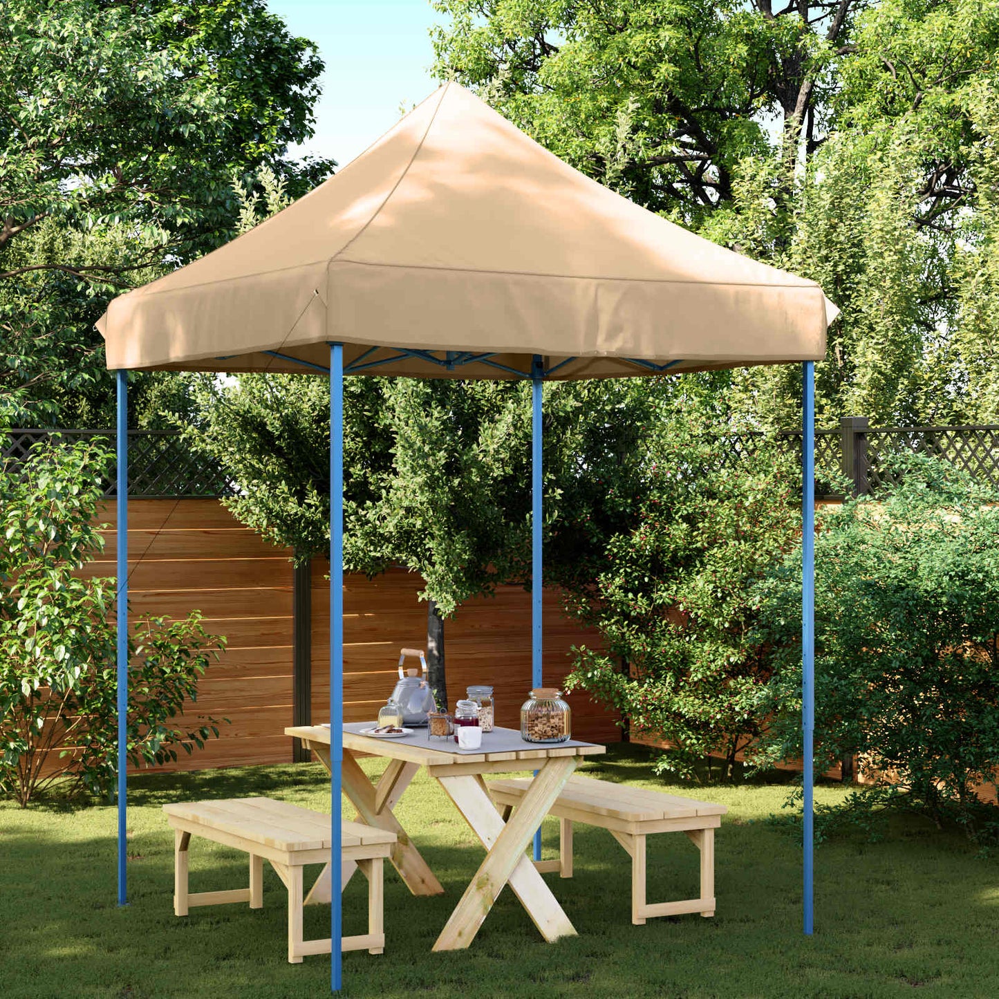 Partytent Beige 200 x 200 x 306 cm Oxford Stof