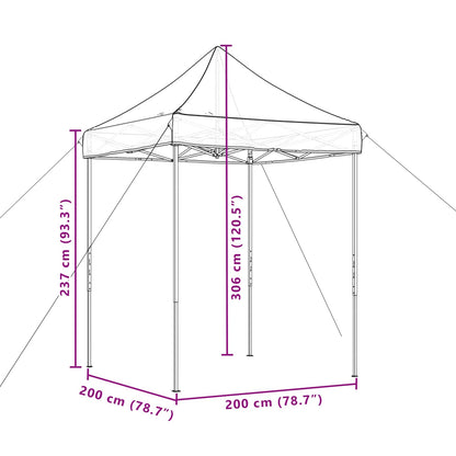 Partytent Beige 200 x 200 x 306 cm Oxford Stof