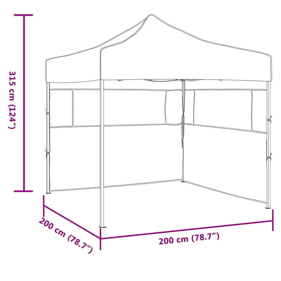 Partytent Crème 200 x 200 x 315 cm Oxford Stof